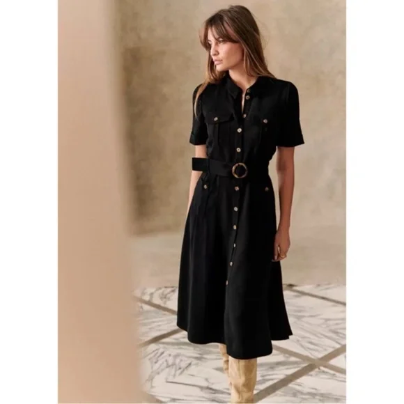 Raquel Dress in Black -- Size 8 US/ 40 FR - Picture 3 of 13